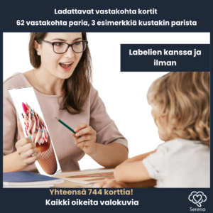 64 ladattavaa vastakohta korttiparia (yht. 128)