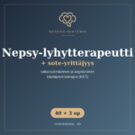 Nepsy lyhytterapeutti - ratkaisukeskeinen ja  kognitiivinen-kayttaytymisterapia-menetelmät +sote yrittäjä kurssi