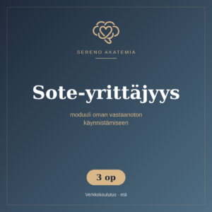 Sote-yrittäjyysmoduuli 3 op