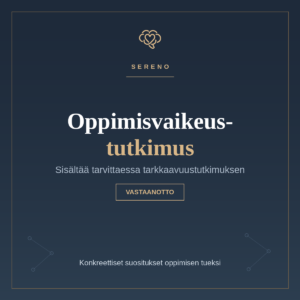 Oppimisvaikeus tutkimukset sisältää tarkkaavaisuus tutk