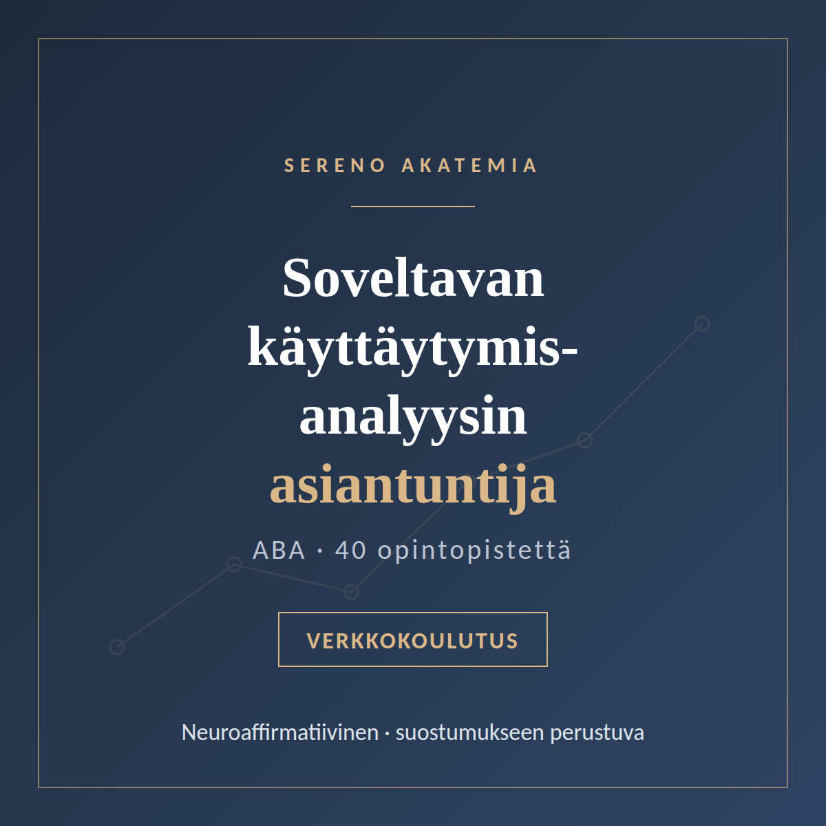 Soveltavan käyttäytymisanalyysin asiantuntija (ABA)