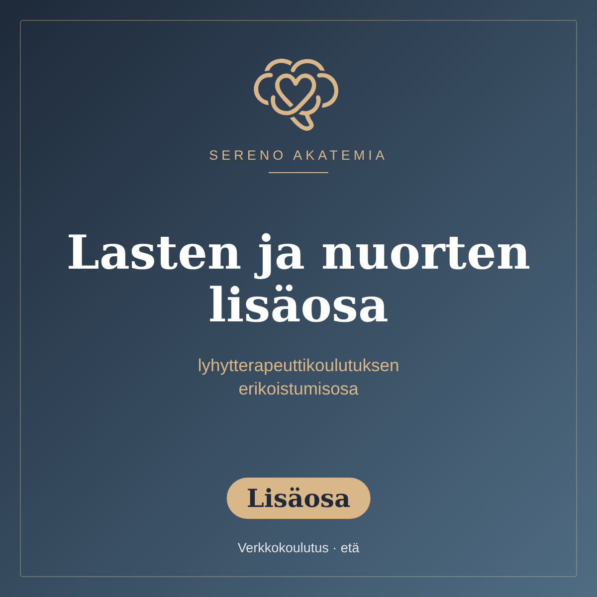 Lisäkoulutus lyhytterapeuteille, psykologeille yms. lasten, nuorten ja perheiden kanssa työskentelyyn