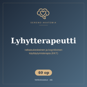 Lyhytterapeutti – ratkaisukeskeinen ja kognitiivinen käyttäytymisterapia (KKT) 40 op