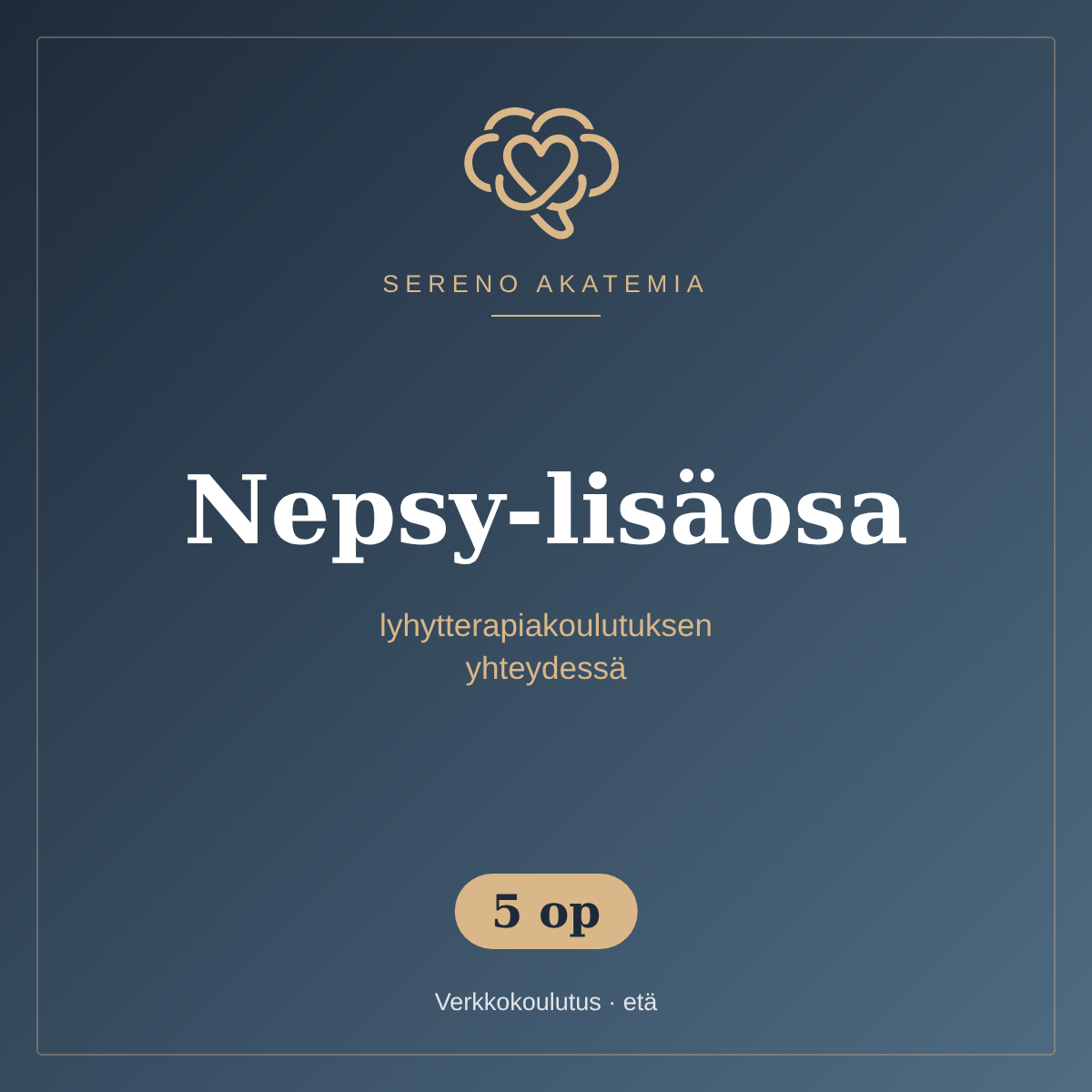 Nepsy-lisäosa – lyhytterapeutin lisäkoulutus 5 op